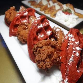 VVS Chicken & Red Velvet Waffle