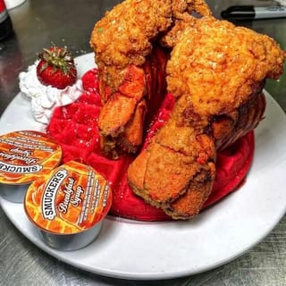 Fried Lobster Tail & Waffle